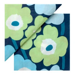 Marimekko Unikko Periwinkle/Mint Lunch Napkins