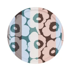 Marimekko Unikko Ralli Pink / Blue / White Large Serving Tray