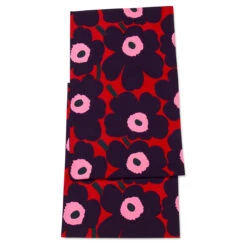Marimekko Unikko Red / Plum / Pink Table Runner