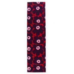 Artful Dining -Artful Dining marimekko unikko red plum pink table runner 24