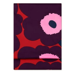 Marimekko Unikko Red / Plum / Pink Tablecloth -Artful Dining marimekko unikko red plum pink tablecloth 39