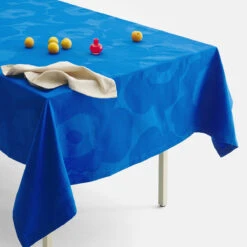 Marimekko Unikko Royal Blue Tablecloth -Artful Dining marimekko unikko royal blue tablecloth 29