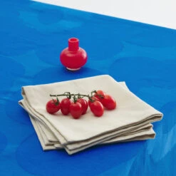 Marimekko Unikko Royal Blue Tablecloth -Artful Dining marimekko unikko royal blue tablecloth 31