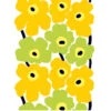Marimekko Unikko Yellow/Lime Short Tablecloth -Artful Dining marimekko unikko yellow lime short tablecloth 38