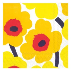Marimekko Unikko Yellow Lunch Napkins