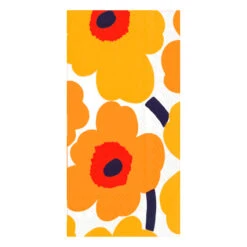 Marimekko Unikko Yellow / Red / Navy Buffet Napkins