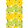 Marimekko Unikko Yellow Round Tablecloth -Artful Dining marimekko unikko yellow round tablecloth 55