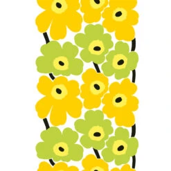 Marimekko Unikko Yellow Round Tablecloth