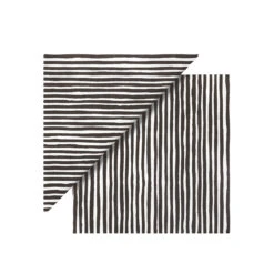 Marimekko Varvunraita Black Cocktail Napkins