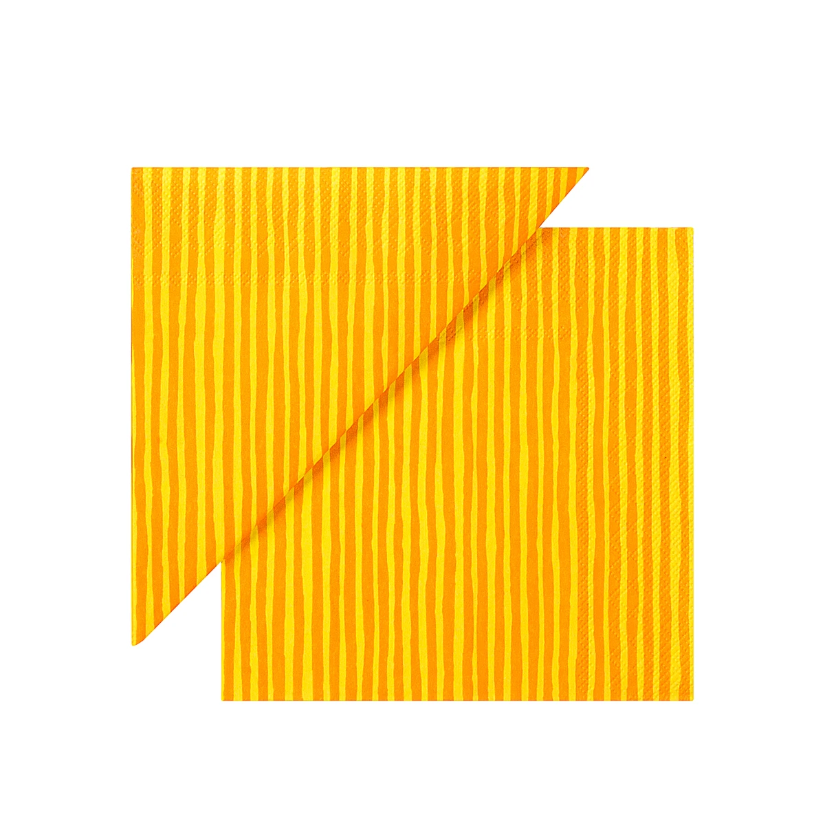 Marimekko Varvunraita Orange Cocktail Napkins 3 Marimekko Varvunraita Orange Cocktail Napkins