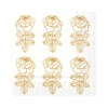 Marimekko Vihkiruusu White / Gold Cocktail Napkins 2 Marimekko Vihkiruusu White / Gold Cocktail Napkins -Artful Dining marimekko vihkiruusu cocktail napkins 22
