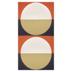 Marimekko Viitta Red / Sand / Navy Blue Tablecloth
